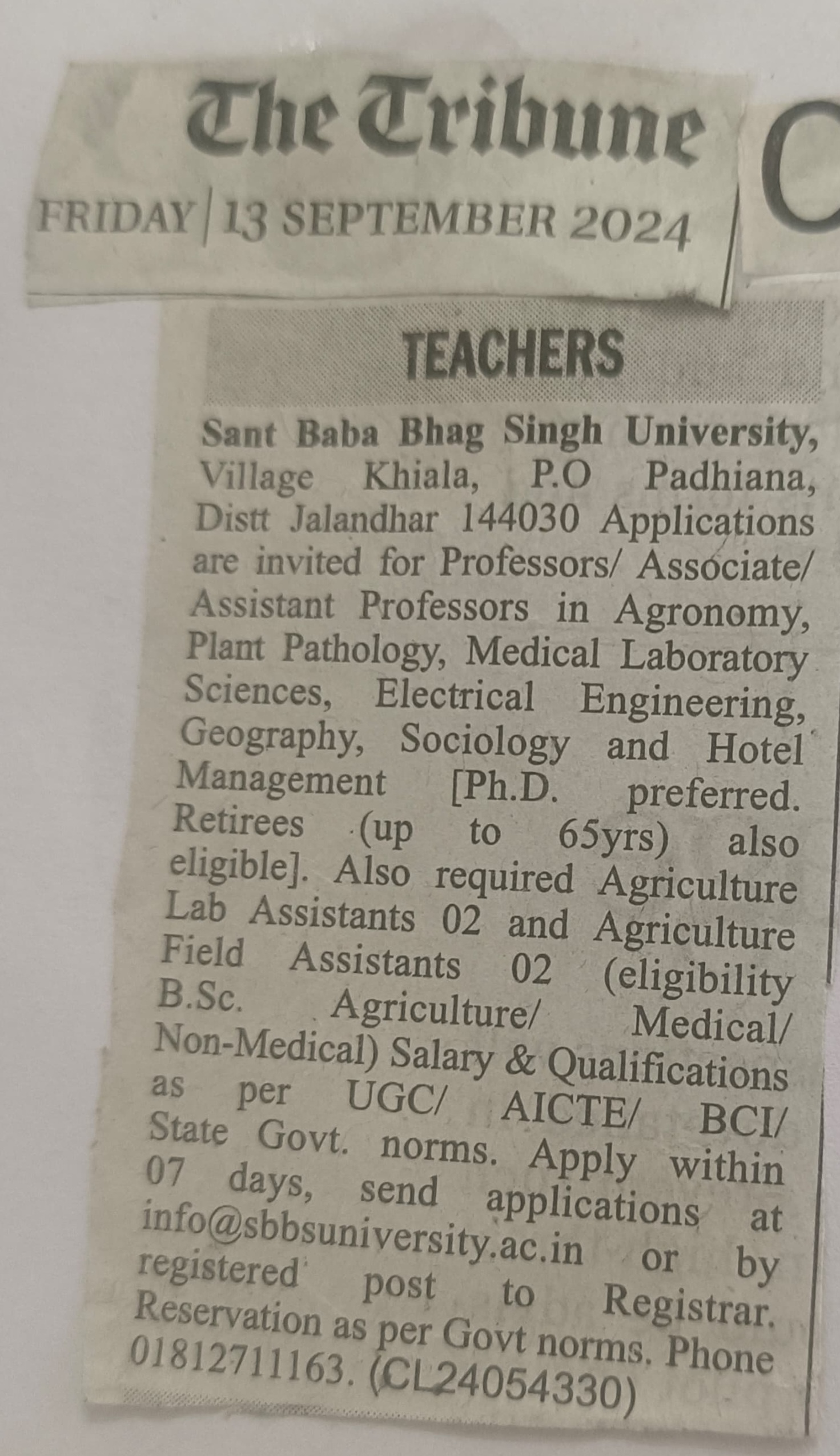 Job Advertisement 8